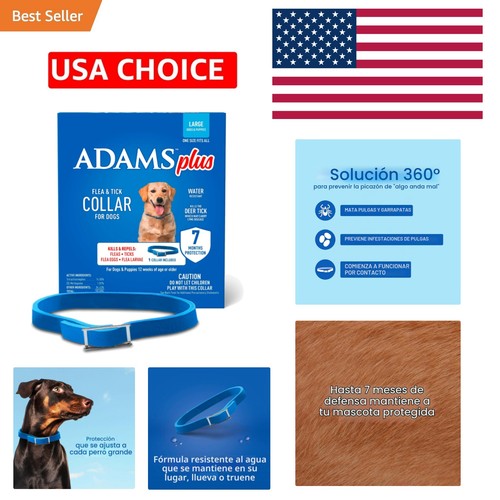 Adams collar plus para - collar, pulgas